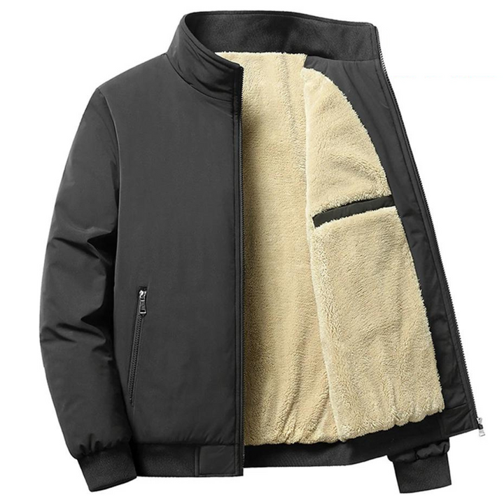 Heren gevoerd bomberjack, warm en stijlvol, perfecte winterjas voor koude dagen.