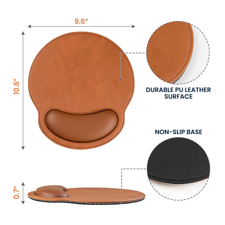 Comfortabele muismat met polssteun en antislip onderkant, gepersonaliseerd met uw favoriete foto.