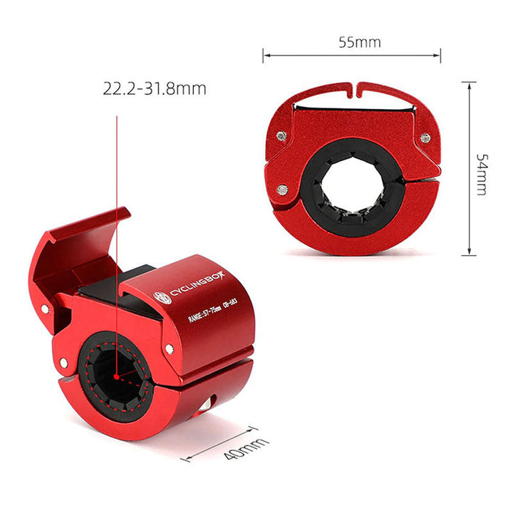 Compacte aluminium fiets telefoonhouder, universele houder voor veilig fietsen en navigatie.