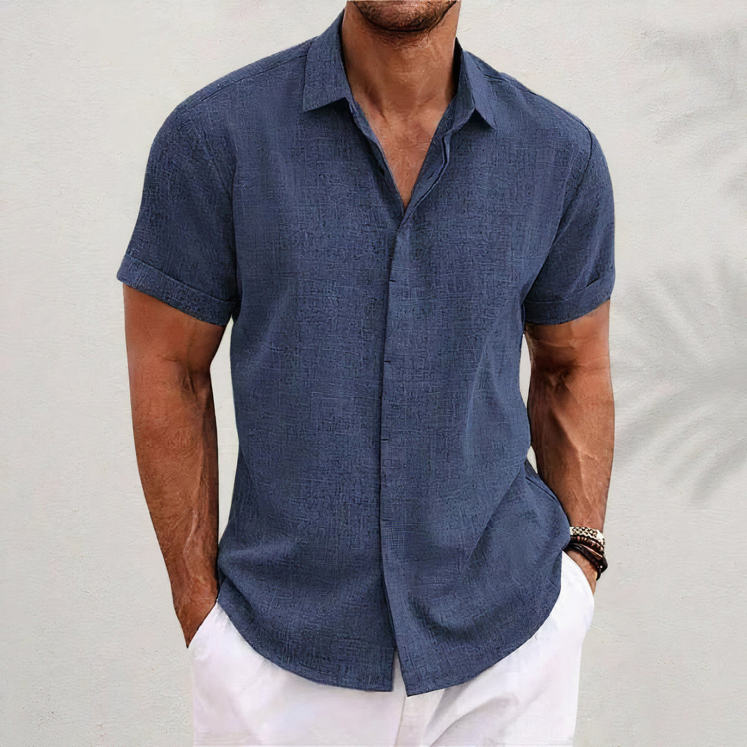 Trendy casual overhemd voor heren, ontworpen voor ultiem zomercomfort en een moeiteloos stijlvolle look.