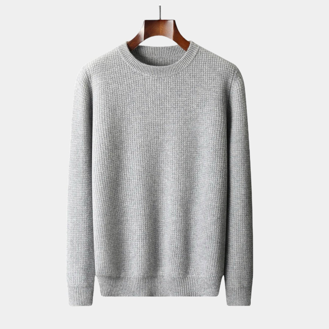 Zachte wollen herentrui Norbert, warm en comfortabel voor de winter. Stijlvolle casual trui van hoge kwaliteit.
