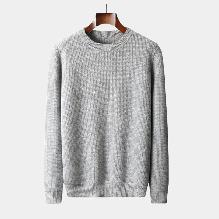 Zachte wollen herentrui Norbert, warm en comfortabel voor de winter. Stijlvolle casual trui van hoge kwaliteit.