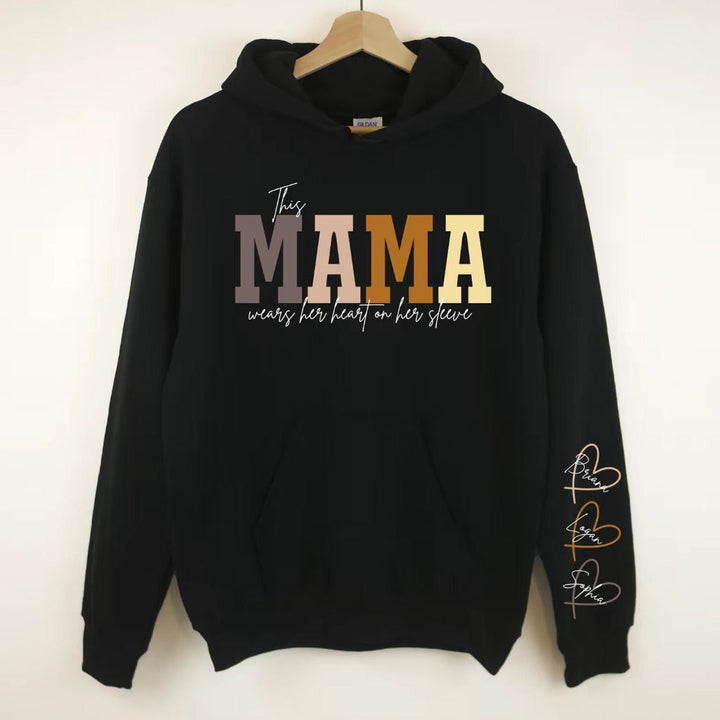 Unisex trui met gepersonaliseerde namen. Beschikbaar in diverse kleuren, een uniek en persoonlijk familiegeschenk.