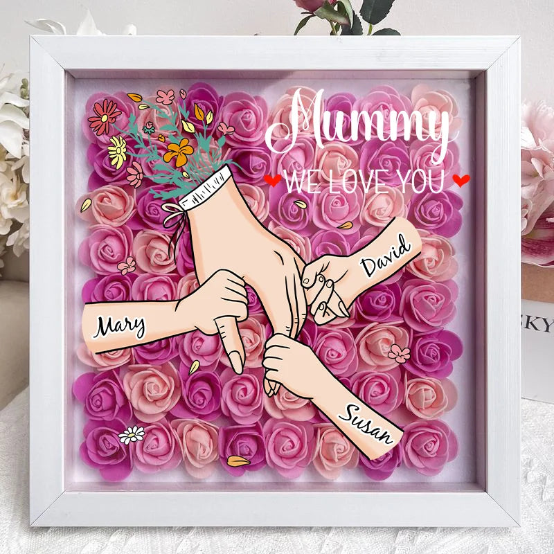 Gepersonaliseerd moederdag cadeau: Bloemenlijst met naam. Een blijvend aandenken voor mama.