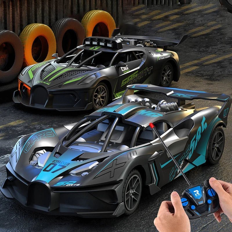 RC auto met 2.4 GHz afstandsbediening, biedt nauwkeurige en realistische besturing voor raceliefhebbers.