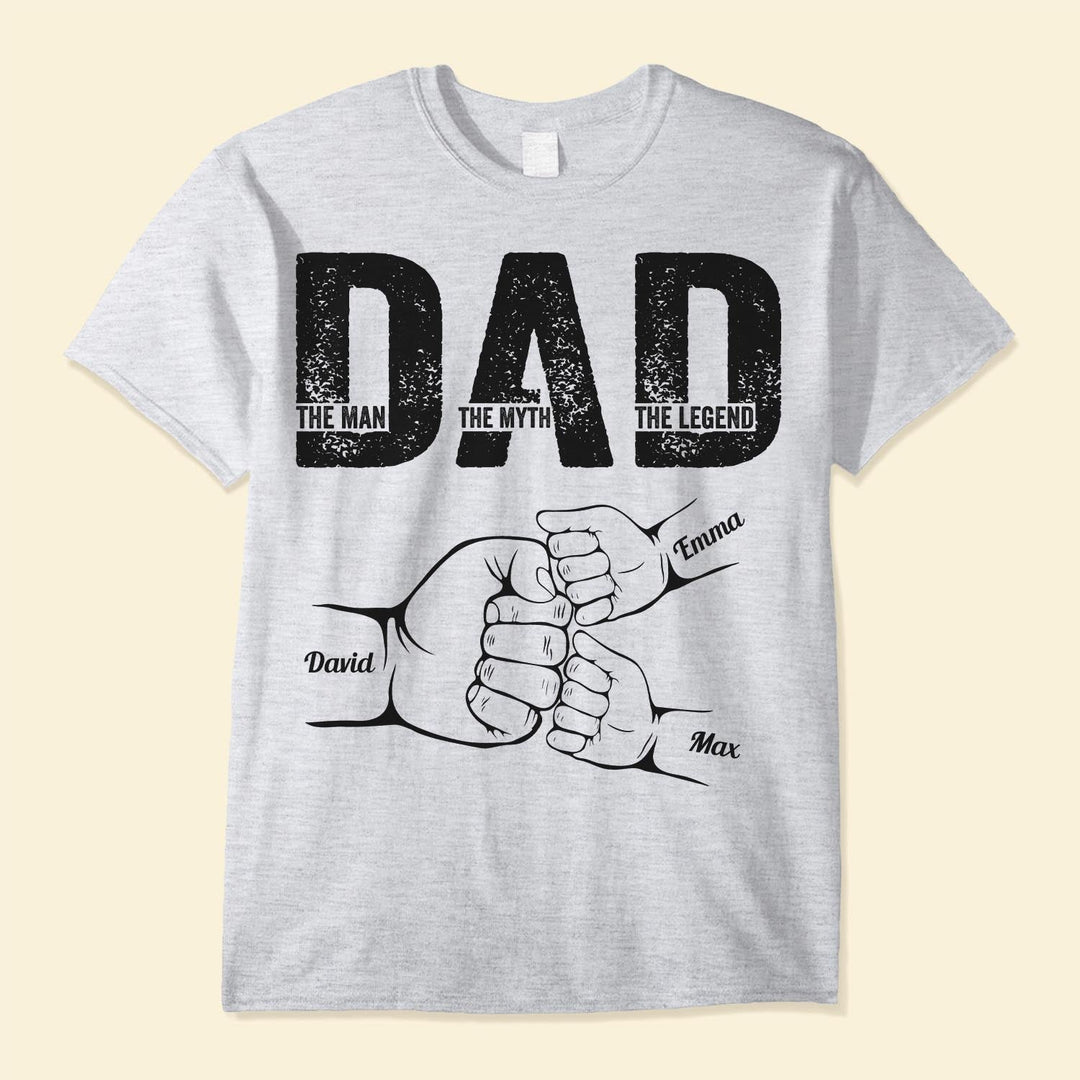 Comfortabele heren hoodie voor papa met 'Legende, Man, Mythe' tekst, ideaal Vaderdag cadeau en uniek kledingstuk.