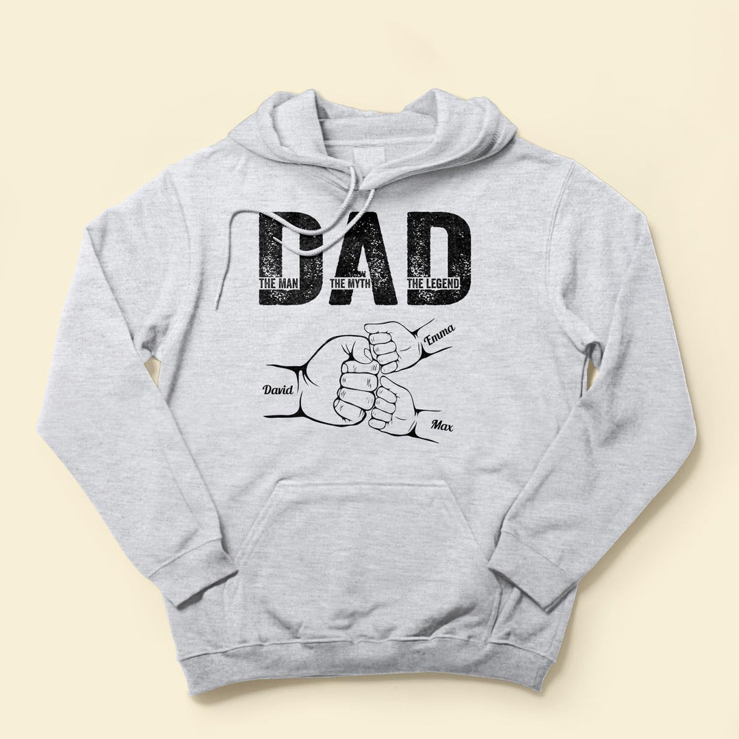 Gepersonaliseerd heren T-shirt, klaarliggend als attent Vaderdag cadeau voor papa. Uniek en comfortabel.