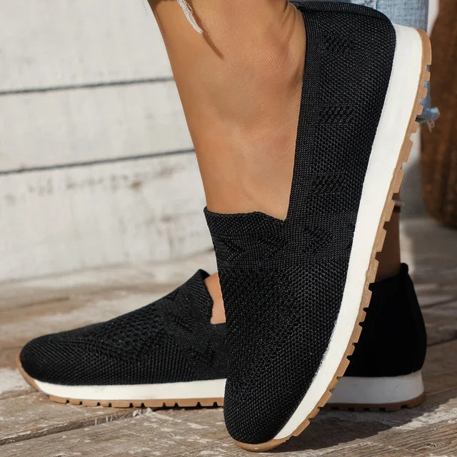 Ultieme voetcomfort dames instappers, orthopedische slip-on schoenen met ademende stof.