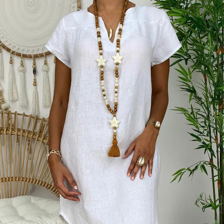 Trendy dames casual jurk met knoopsluiting, een comfortabele overhemdjurk voor een relaxte dagelijkse look.