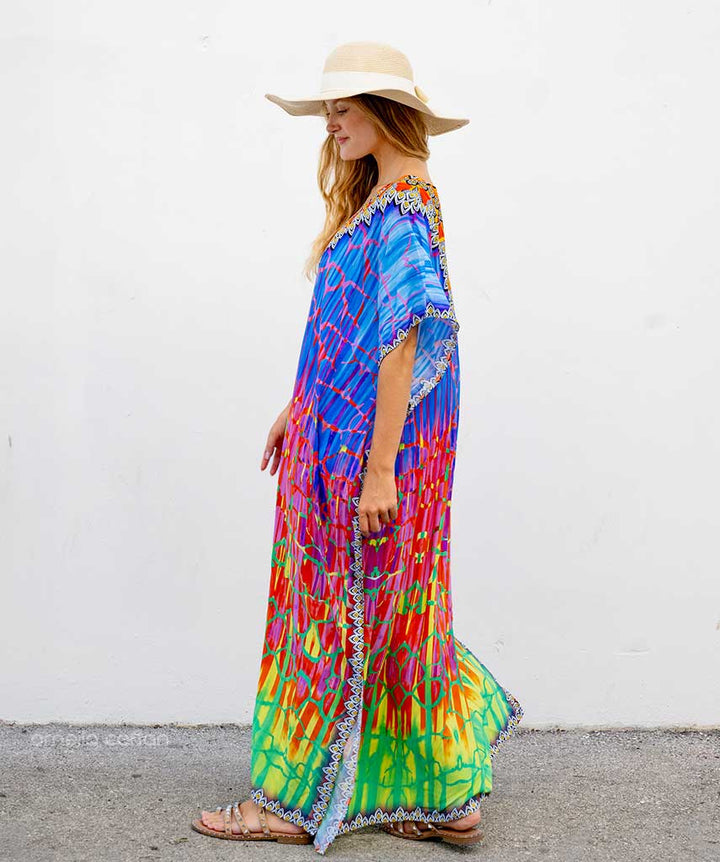 Casual strandjurk Salve voor vrouwen, lange Hawaiiaanse stijl zomerjurk met comfortabele pasvorm.