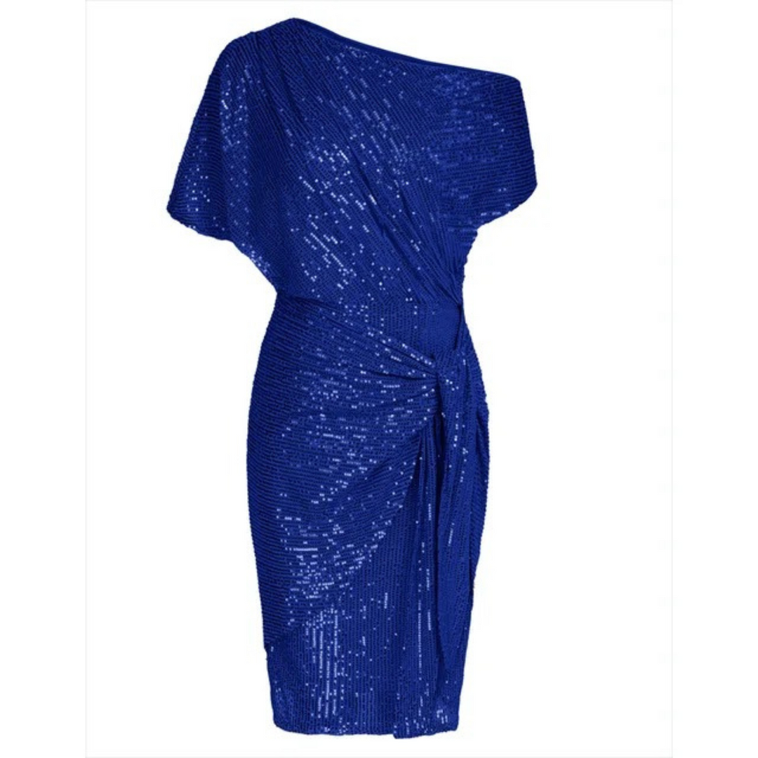 Trendy dames party kleding: dazzling midi paillettenjurk voor elk feest, vol glitter en glamour.
