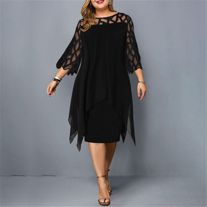 Elegante avondjurk: dames oversized midi jurk. Stijlvol en comfortabel voor speciale gelegenheden.