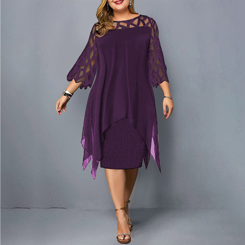 Trendy dames midi jurk, oversized model. Ideaal als casual jurk voor lente en zomer.