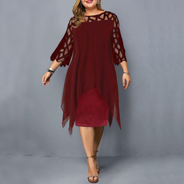 Comfortabele oversized midi jurk voor dames, met een losse pasvorm. Geschikt voor elke dag.