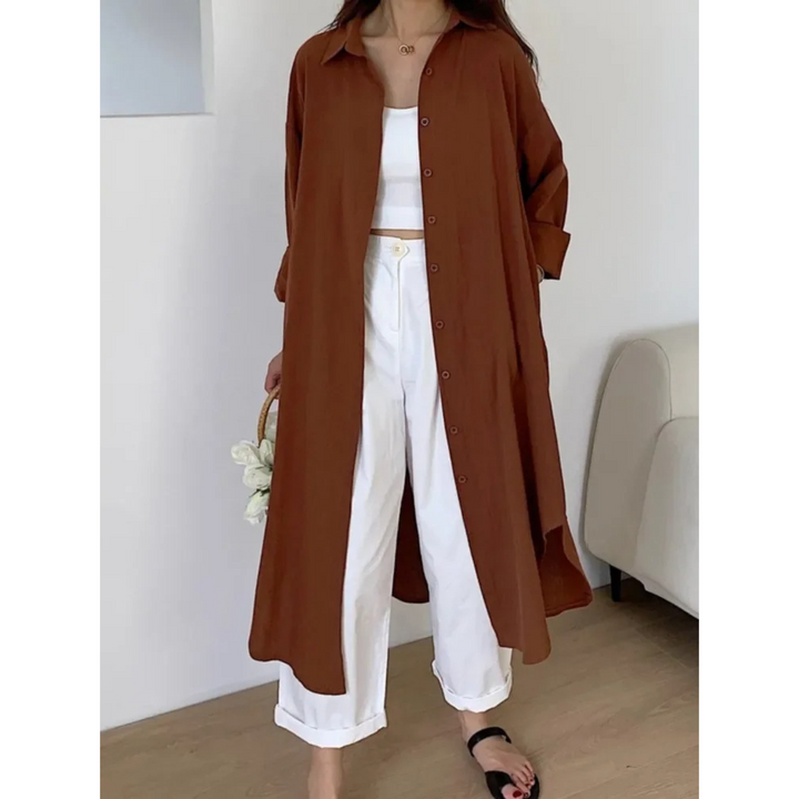 Elegante dames vintage blousejurk Diana met kraag, ideaal voor casual en stijlvolle looks.