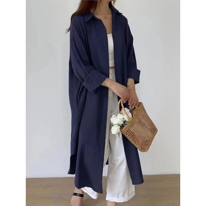 Damesjurk Diana: vintage look met moderne twist, ideaal als midijurk voor de lente.
