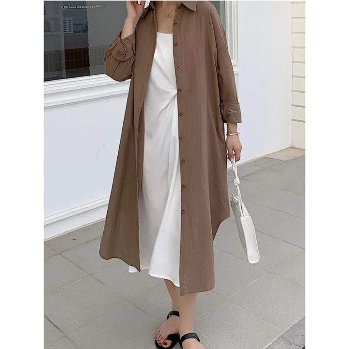 Lentejurk Diana: ademende vintage stof, perfecte midijurk voor een chique of relaxte look.