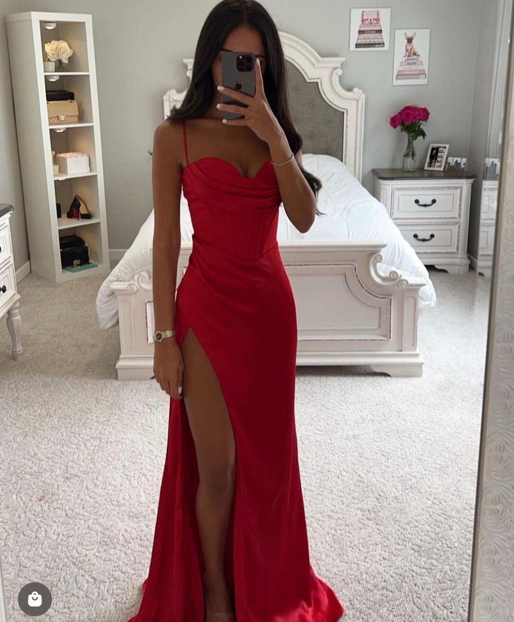 Chique damesjurk in zeemeermin model, een lange maxi jurk voor gala's en avondevenementen.