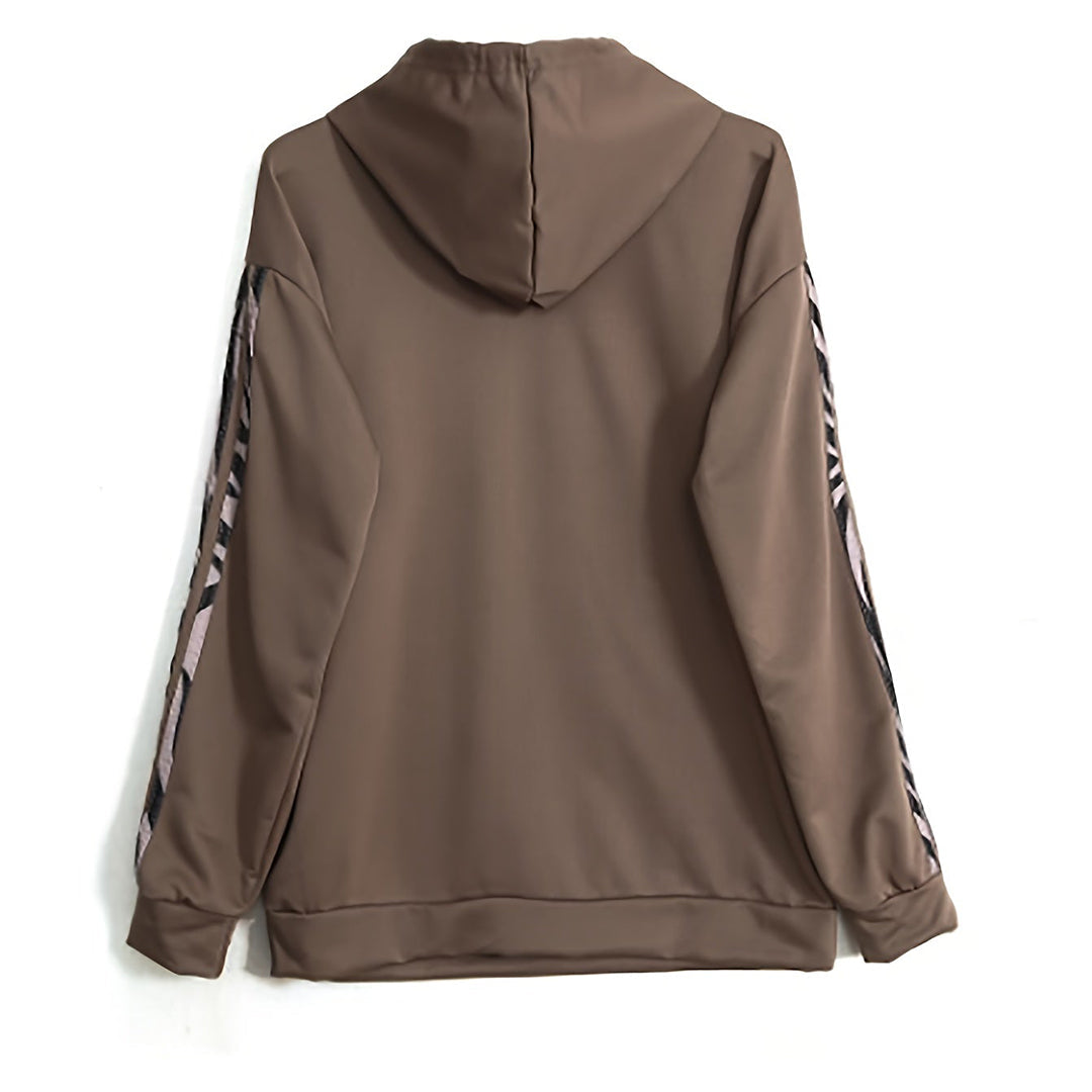 Veelzijdige dames loungewear set voor dagelijks gebruik, comfortabel trainingspak met hoodie & broek.