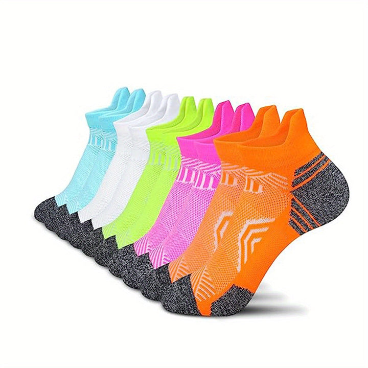 Compressie hardloopsokken voor dames, anti-geur & comfortabel, set van 5 paar.