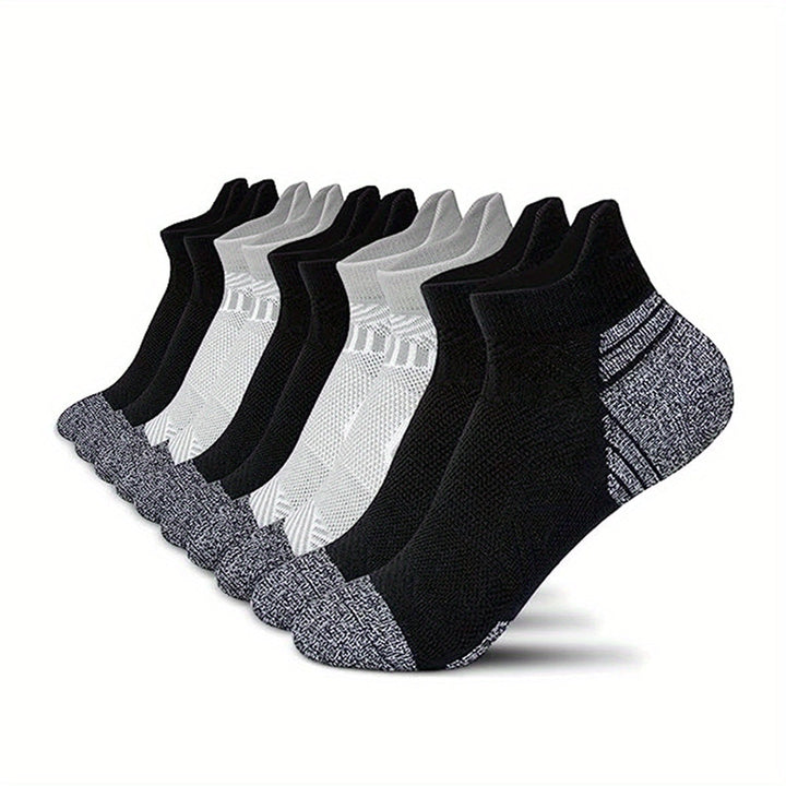 Ondersteunende dames compressie hardloopsokken, 5 paar ademende comfort sokken.