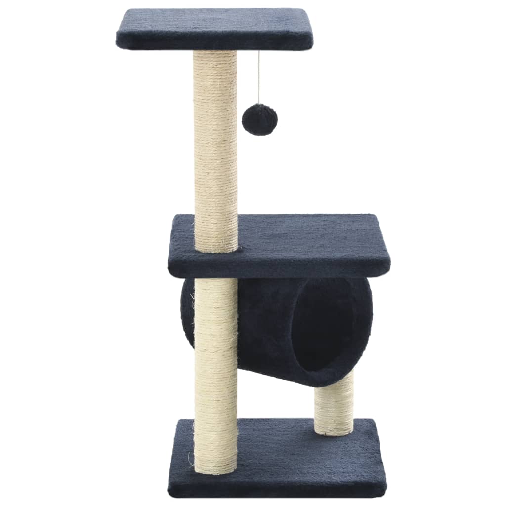 Huisdieren krabpaal 65cm: duurzaam sisal voor krabben, pluche voor dutjes. Essentieel katten speelgoed.