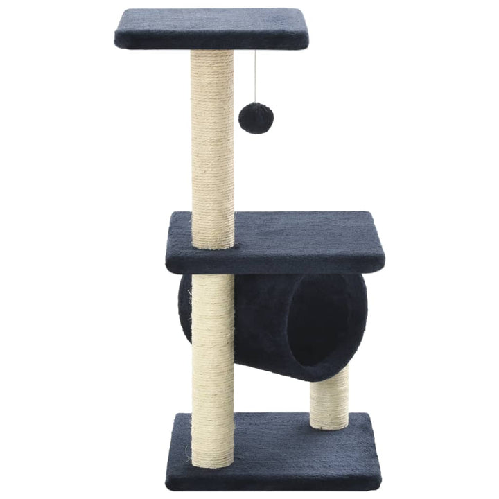 Huisdieren krabpaal 65cm: duurzaam sisal voor krabben, pluche voor dutjes. Essentieel katten speelgoed.