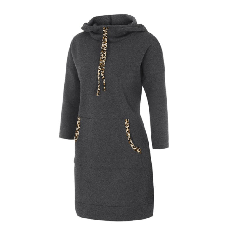 Comfortabel lang sweatshirt voor dames, geschikt voor dagelijkse kleding en lagen. Eenvoudig en elegant.