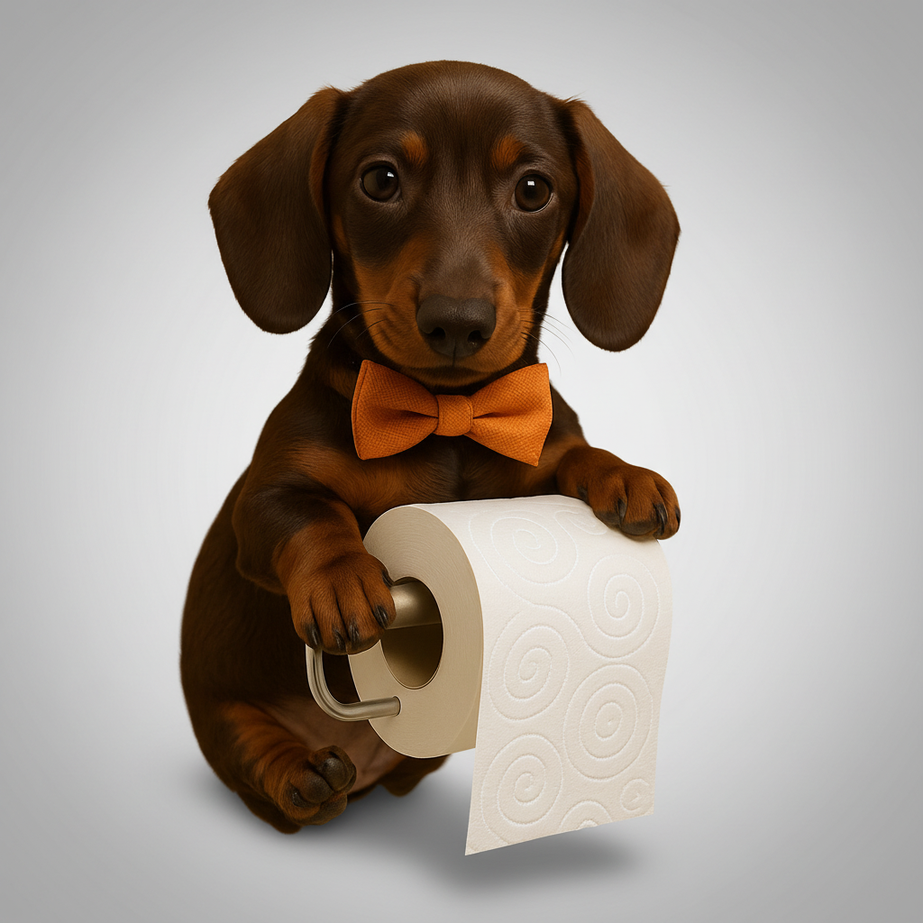 Chihuahua toiletrolhouder, vrolijke wanddecoratie. Badkamer decoratie zonder boren voor hondenfans.