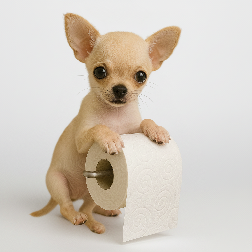 Husky toiletrolhouder, decoratieve hondenhouder voor de badkamer. Eenvoudig te monteren, geen boren.