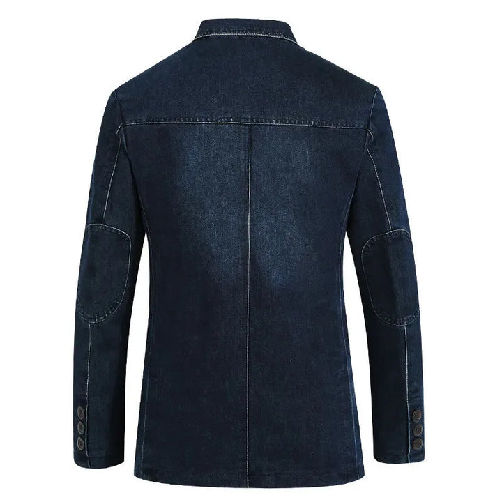 Stijlvolle heren denim jas, casual bovenkleding met reverskraag. Ideaal voor lente, zomer en herfst.