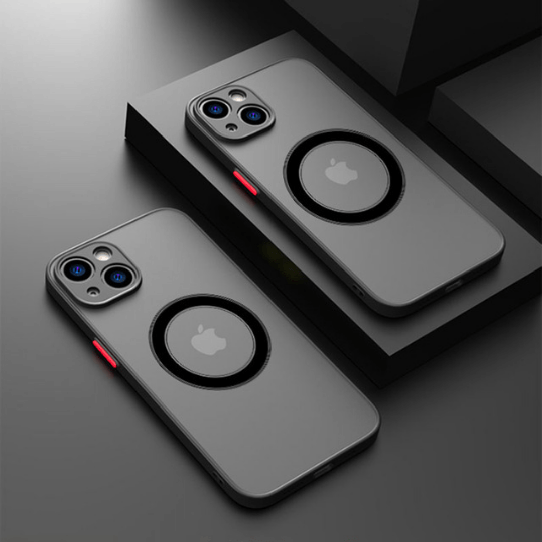 Premium iPhone telefoonhoesje met military-grade valbescherming. Ondersteunt MagSafe, krasbestendig en slank ontwerp.