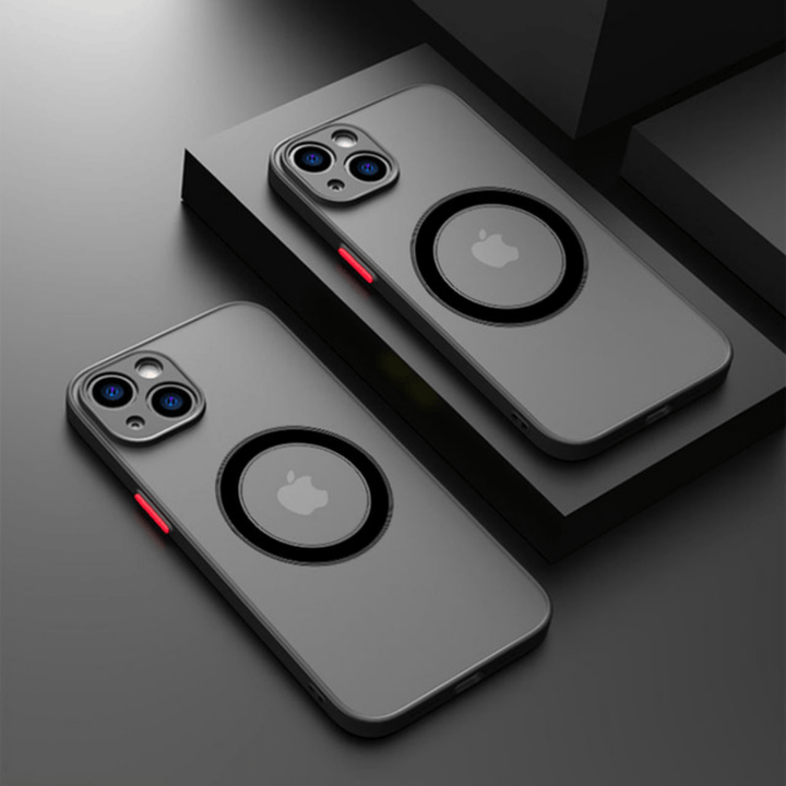 Premium iPhone telefoonhoesje met military-grade valbescherming. Ondersteunt MagSafe, krasbestendig en slank ontwerp.