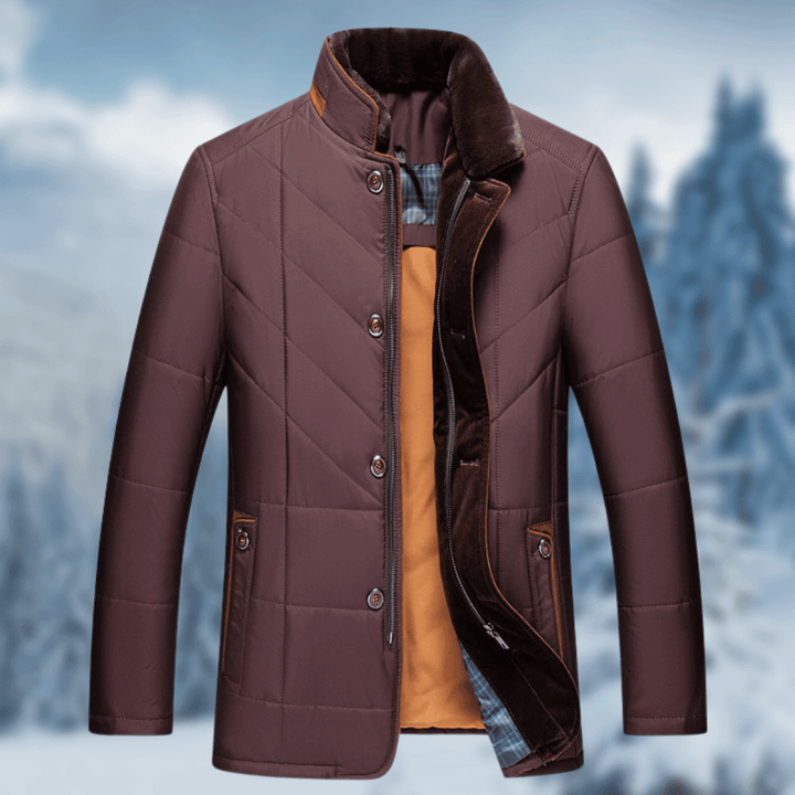 Verfijnde heren winterjas, luxe en warm. Perfecte buitenkleding voor koude dagen, verkrijgbaar in diverse kleuren.
