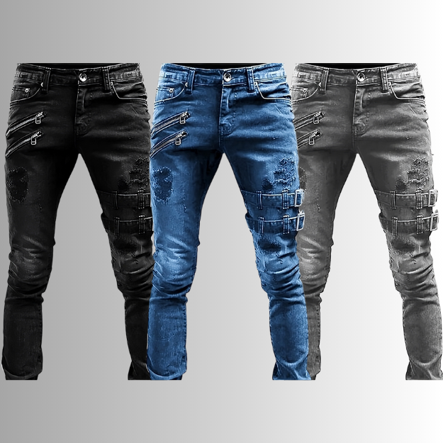 Heren jeans met premium pasvorm en superieur comfort. Essentiële kleding voor de moderne man.