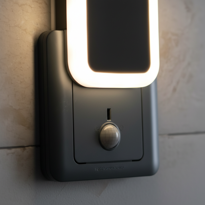 Draadloze bewegingsmelder voor LED verlichting. Verhoogt veiligheid en comfort in huis of kantoor met automatische lichtschakeling.