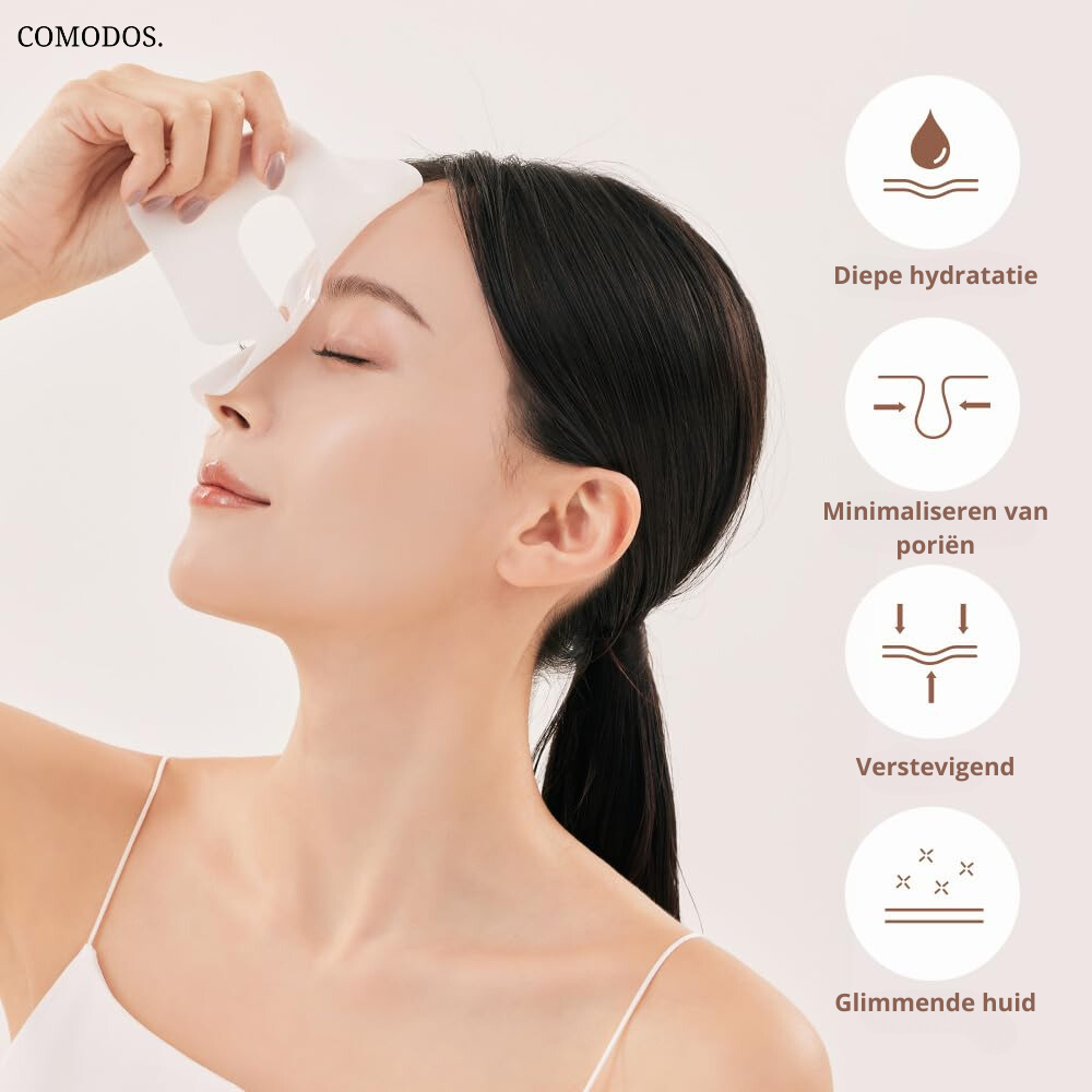 Pot Diep Hydraterend Collageen Nachtmasker met hyaluronzuur en probiotica. Ideaal voor gevoelige huid.