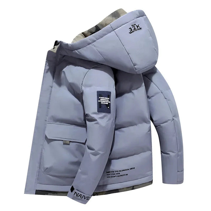Comfortabele warme heren parka met capuchon, perfect tegen de koude dagen. Stijlvolle herenkleding.