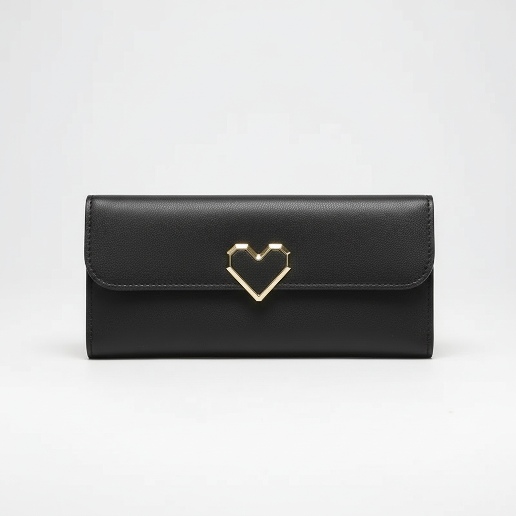 Chicheart lange dames portemonnee van PU-leer met een elegant hart, een onmisbaar stijlvol accessoire.