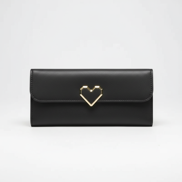 Chicheart lange dames portemonnee van PU-leer met een elegant hart, een onmisbaar stijlvol accessoire.