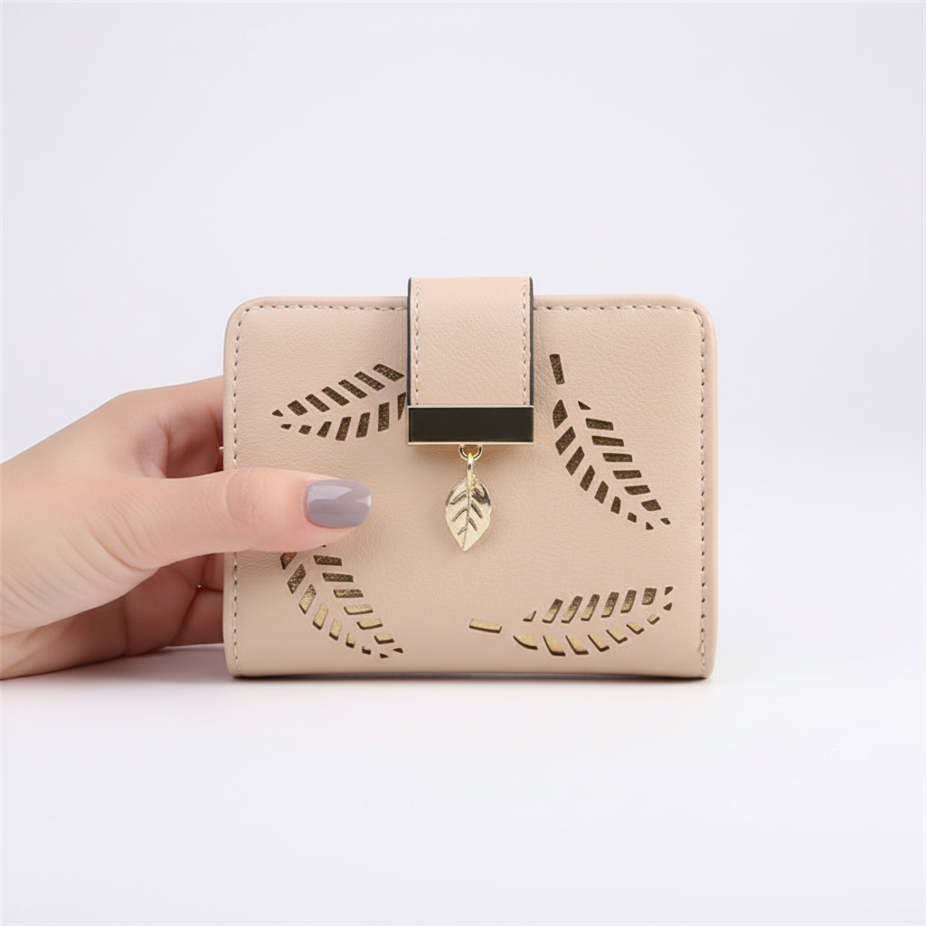 Lange dames portemonnee, vooraanzicht, elegant en slank design, ideaal voor in elke handtas.