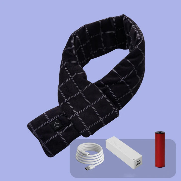 USB verwarmde uniseks sjaal Merel, gemaakt van zacht fleece voor constante warmte en comfort.