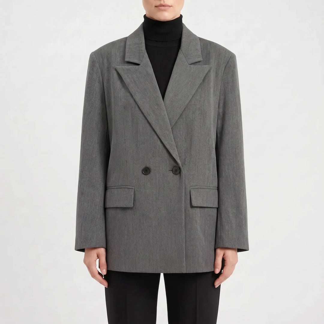 Elegante dames double-breasted blazer, ideaal voor het samenstellen van een chique of trendy outfit.