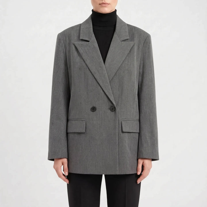 Elegante dames double-breasted blazer, ideaal voor het samenstellen van een chique of trendy outfit.