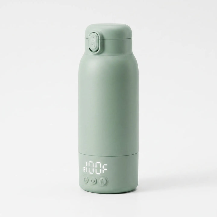 Stijlvolle roestvrijstalen zelfverwarmende thermosbeker voor koffie of thee. Ideaal voor onderweg, reizen en dagelijks gebruik.