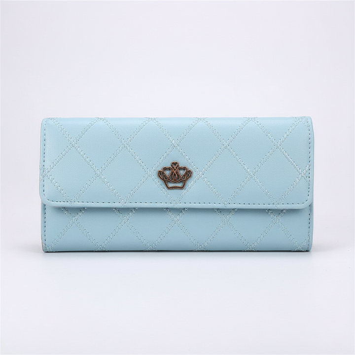 RoyalWallet dames portemonnee, opvouwbaar model, biedt veel opbergruimte in een compact formaat.