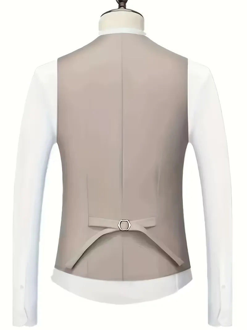 Gedetailleerde broek van een driedelig herenpak, slim fit en glanzend, voor een complete set.