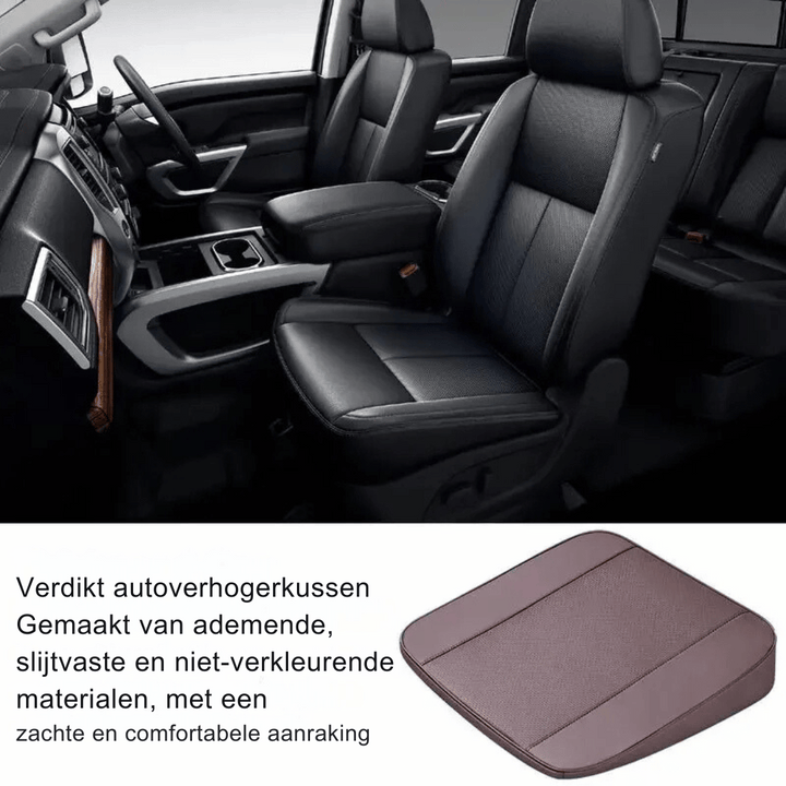 Universeel stoelkussen (4-8CM) voor auto, kantoor of thuis; verhoogt comfort en vermindert vermoeidheid.