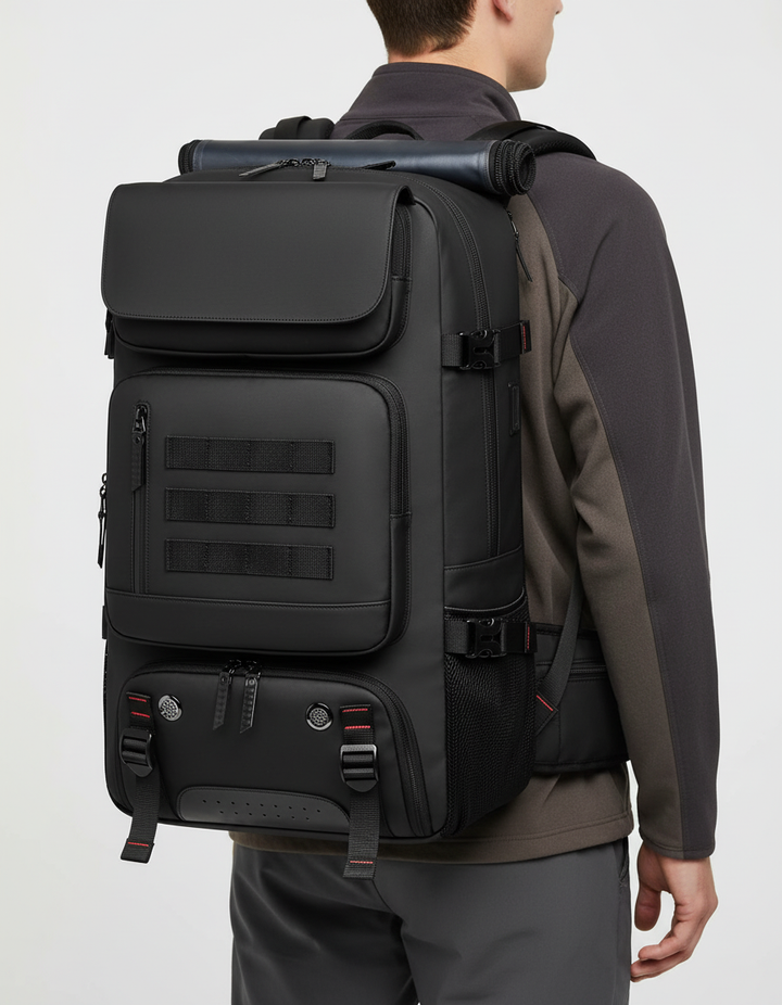 Grote diefstalbestendige reisrugzak voor dames/heren, met schoenenvak en USB-oplader. Perfect voor urban trips.