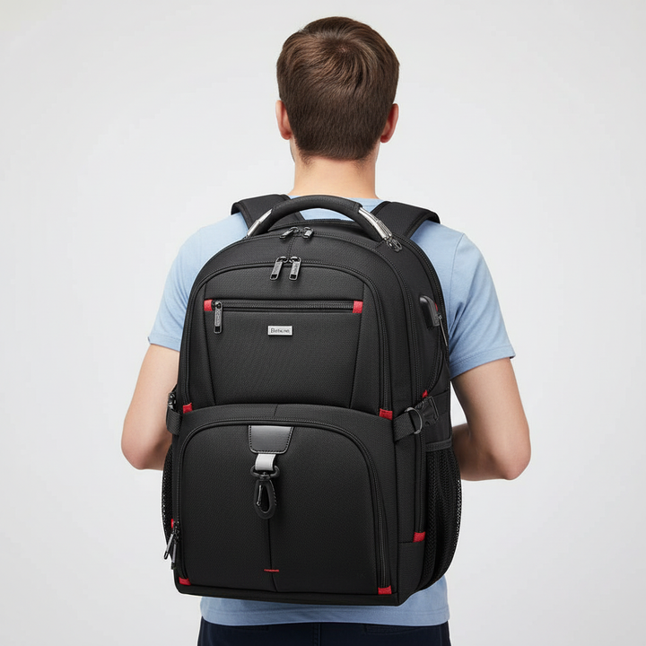Waterdichte unisex reisrugzak, 50 liter, met USB-poort en speciaal laptopvak. Perfecte bagage voor elke avonturier.